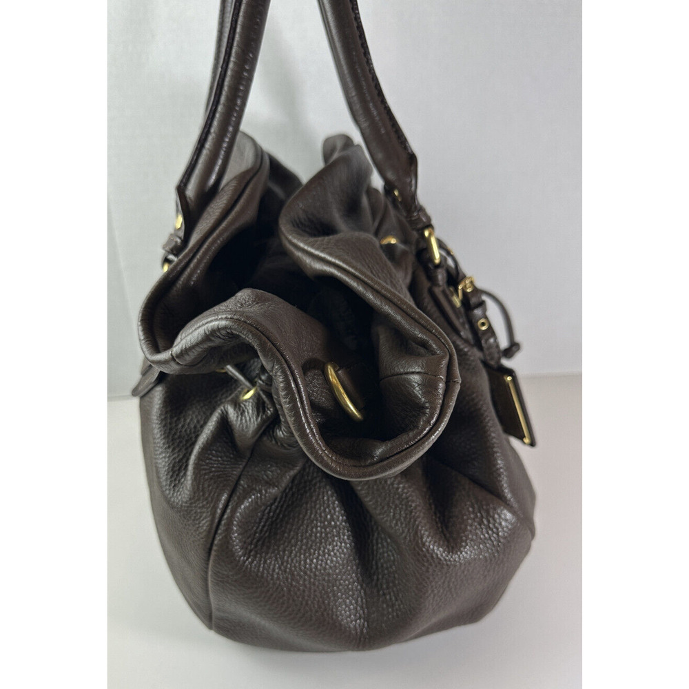 Marc by Marc Jacobs Classic Q Pebbled Leather Drawstring Satchel Bucket Bag - Picture 6 of 16